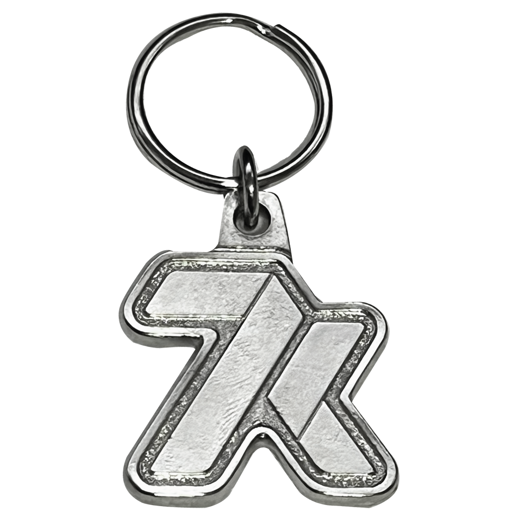 7k Shiny Silver Keychain