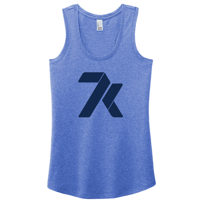 7k Women's Racerback Tank - Royal Frost