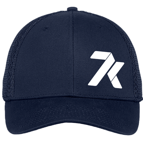 Navy Blue Snapback Trucker Hat with White 7k Logo