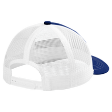 Load image into Gallery viewer, Patriot Blue/ White Snapback Trucker Hat with White 7k Logo