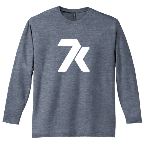 7k Long Sleeve Unisex T-shirt Heather Navy