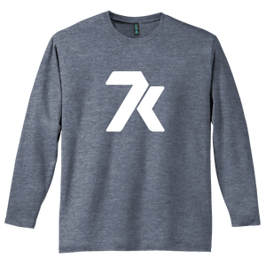 7k Long Sleeve Unisex T-shirt Heather Navy