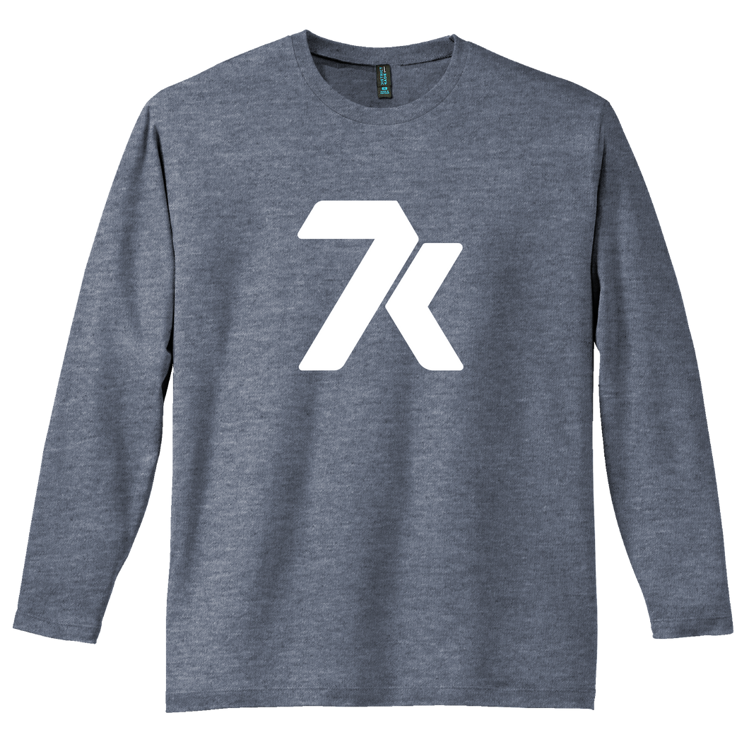 7k Long Sleeve Unisex T-shirt Heather Navy