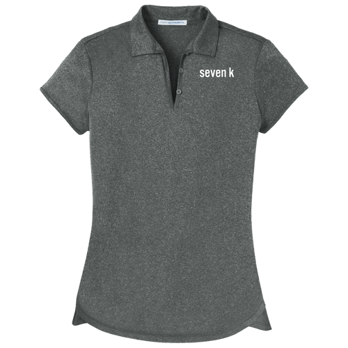 Seven K Logo - Women's Charcoal Grey Polo